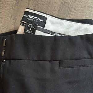 Liz Claiborne Black Wide Leg Pants